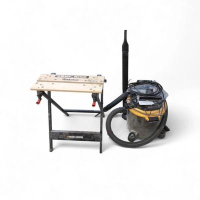 DC610 Vacmaster Shop Vac / Black & Decker Workmate Portable Bench