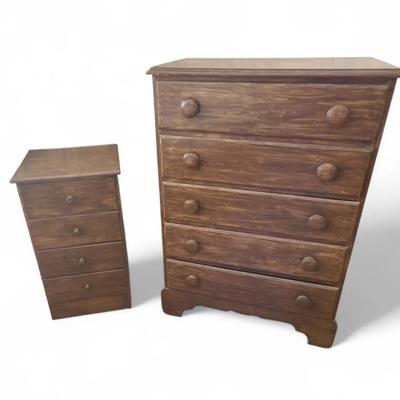 DC519 Pair of Solid Wood Chest of Drawers 