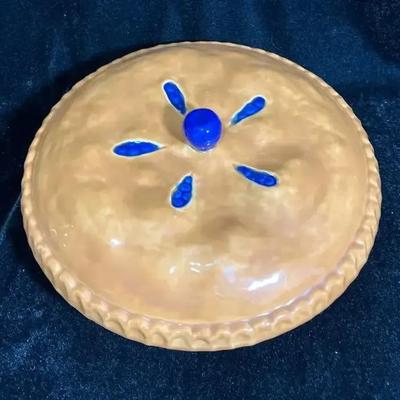 Ceramic Blueberry Pie Dish 