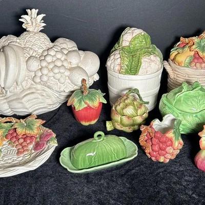 Fruit And Vegetable Kitchen Ceramics