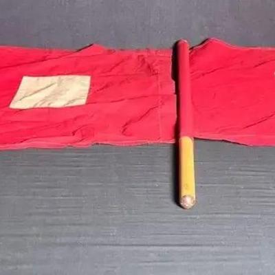2 Vintage Signal Flags 