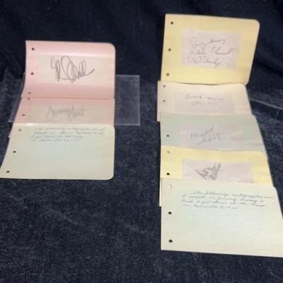 Autographs From Jimmy Dorsey And Glenn Miller’s Orchestra