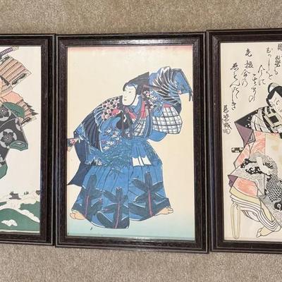 Japanese Woodble Prints - Kabuki Actors 3