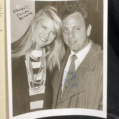 Christie Brinkley And Billy Joel Signed Photograph 