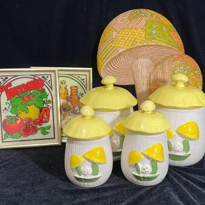 Yellow Mushroom Decor 