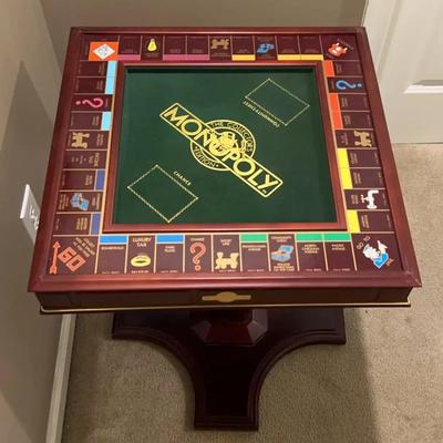 1991 Franklin Mint Monopoly Collectors Edition Pedestal Game Table