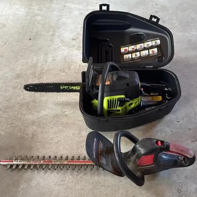 Chainsaw And Hedge Trimmer