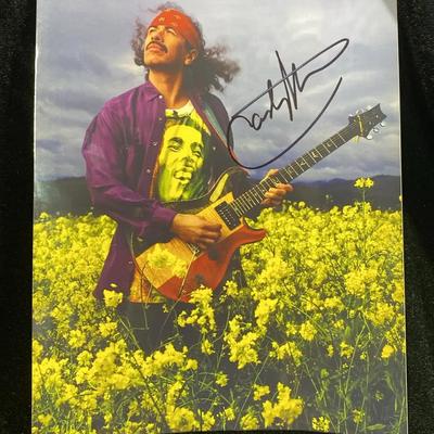 Carlos Santana Autographed Photo