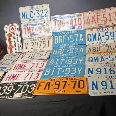 Vintage License Plates