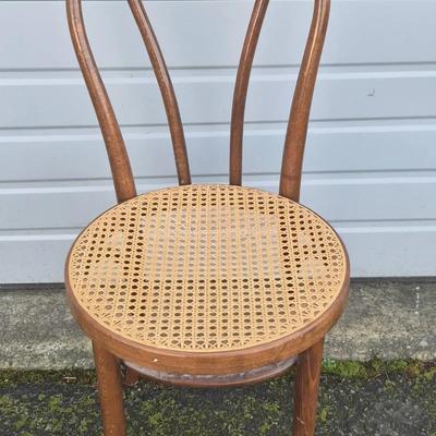 Bentwood "Sweetheart" Cane Seat Chair 