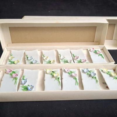 La Fleur Porcelain Placecards 