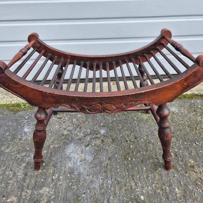 Antique Carved Stool 