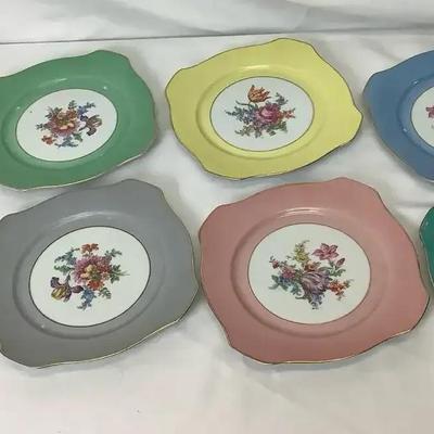 Tirschenreuth Bavaria Square, Scalloped-edge Plates 
