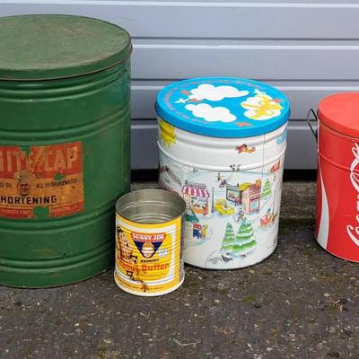 Vintage Kitchen Cans