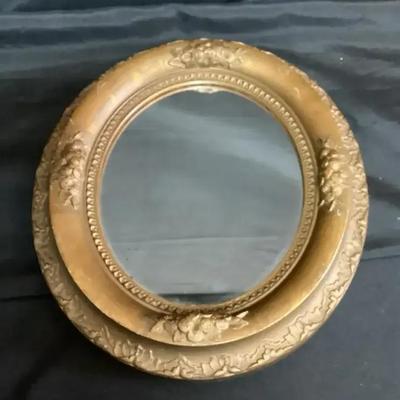 Late 19th to Early 20th Century Oval Mirror 