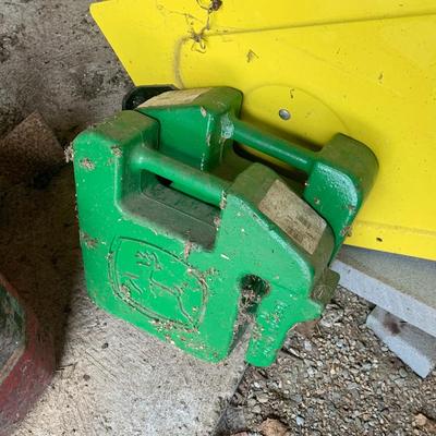 Sale Photo Thumbnail #129: Pr. John Deere 42 lb. suitcase weights