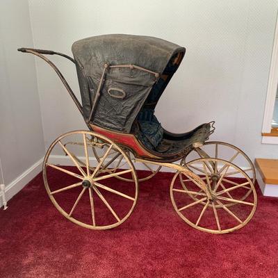 Sale Photo Thumbnail #3: Antique  Joel Ellis carriage, Springfield, Vt., 1870’s. All original