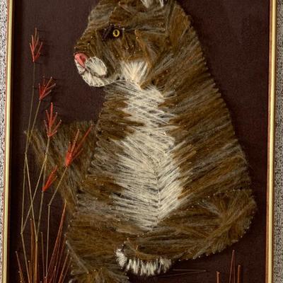 Sale Photo Thumbnail #68: Mid- Century string art, 