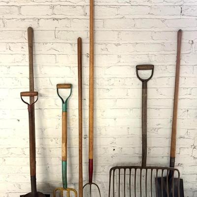 Antique Lawn Tools 