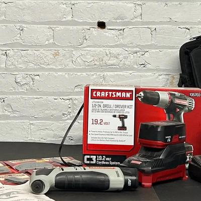 Craftsman Multitool, 19.2 V Drill, Impact Driver And Multiple Batteries 
