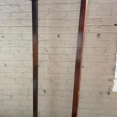 Two Wooden Coat Racks 