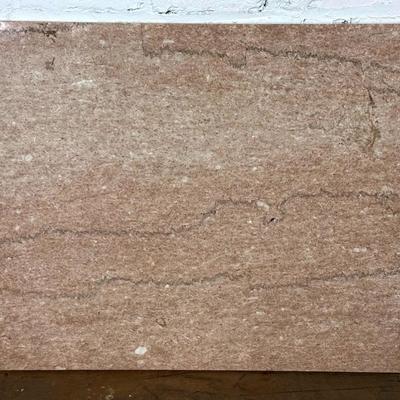 Large Loose Slab Of Solid Marble, Rose/Pink Color
