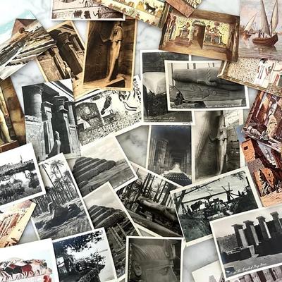 Egyptian Postcards and Photos (42) from a Professor’s Trip