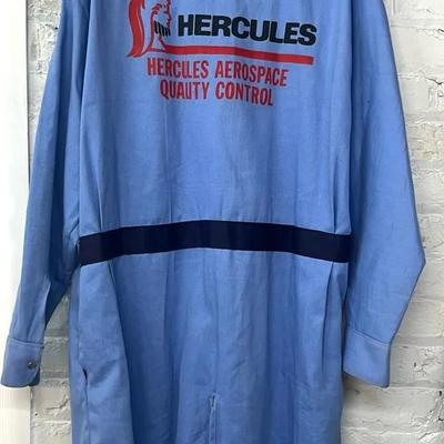 Vintage Hercules Aerospace Cotton Work Duster Size 54