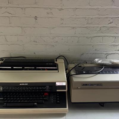 Adler Typewriter and Juki Printer