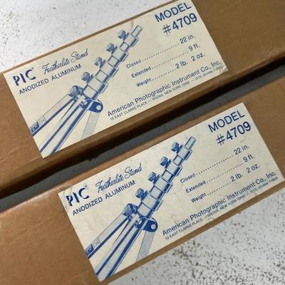 Two PIC Aluminum Tripods NIB