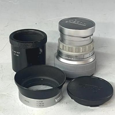 Leica Summicron f2 50mm Lens with Leica Accessories 