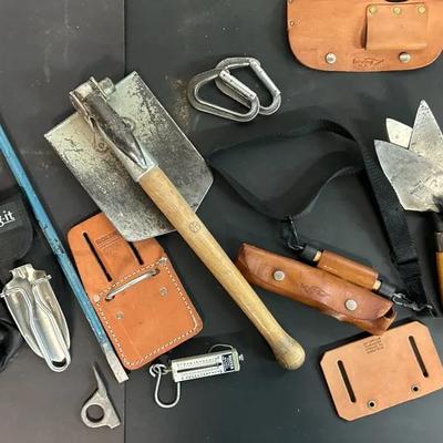 Field Tools With Folding Shovel, Hatchet And Trowel With More
