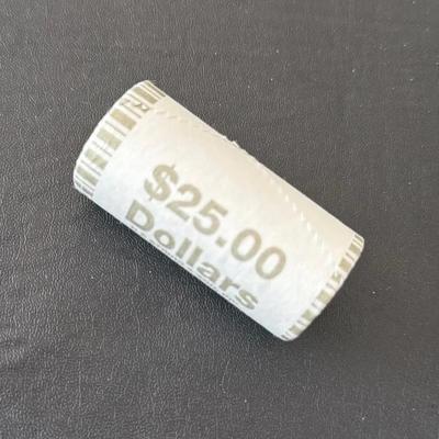 $25 Roll Of Unsearched Coin Dollars