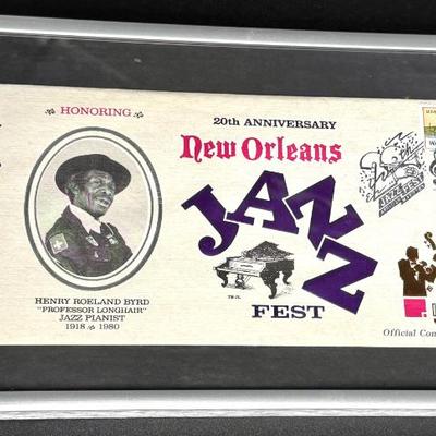 Professor Longhair 1989 New Orleans Jazz Fest Commemorative Cachet Envelope. 