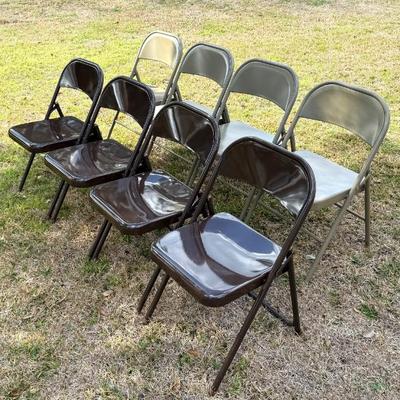Set of 8 Folding Banquet Event Chairs 
