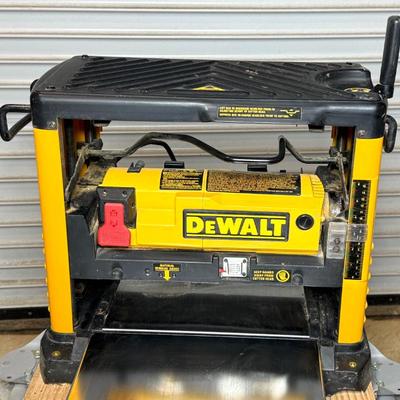 Dewalt Planer on Rolling Work Table 