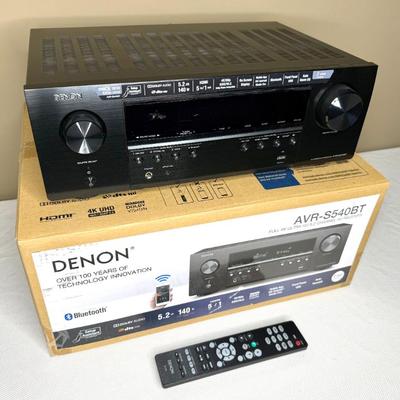 DENON AVR-S540BT Full 4K Ultra HD 52 Channel AV Receiver 