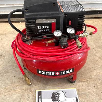 6 Gallon Porter Cable Air Compressor 1500 PSI 