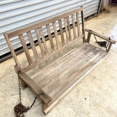 Wooden Porch Swing 