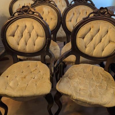 6 Victorian Kimble Chairs