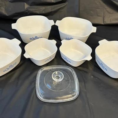 Blue Cornflower Corning Ware Pieces