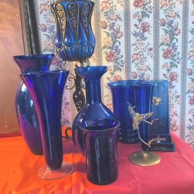 Cobalt Blue Vases
