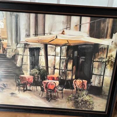 French Cafe Seating Painting
