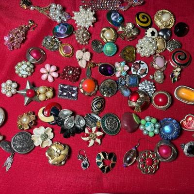 Vintage Clip Crafting Earrings 