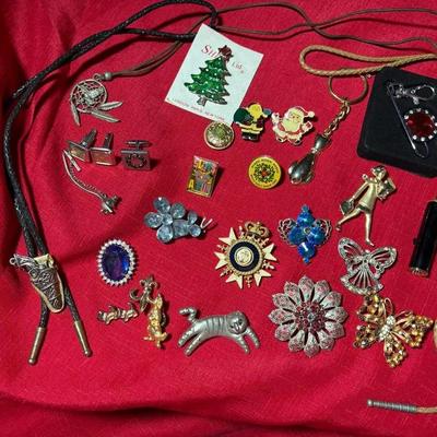 Bolo, Brooch, Button Cover, And Key Chains