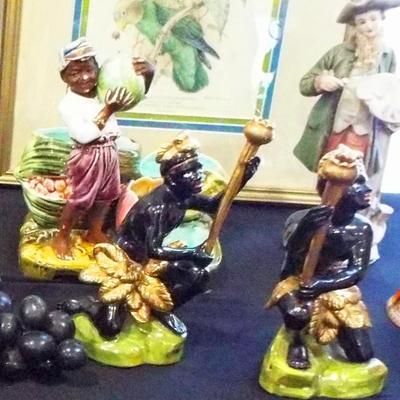 Sale Photo Thumbnail #28: BLACKAMOOR FIGURES CERAMICS