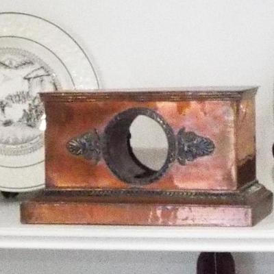 Sale Photo Thumbnail #38: ANTIQUE COPPER CLOCK BASE WITHOUT THE CLOCKWORKS