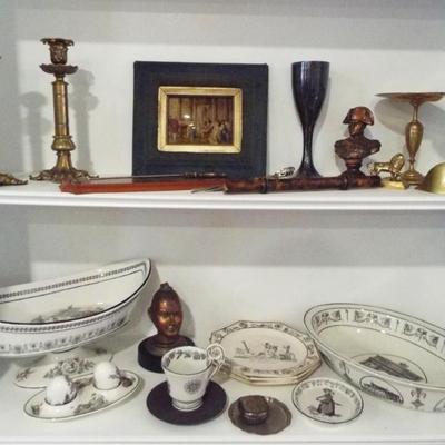 Sale Photo Thumbnail #48: MOTTAHEDEH BLACK AND WHITE PORCELAIN