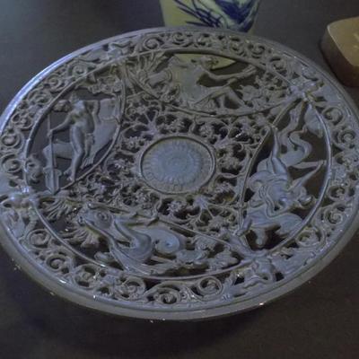 Sale Photo Thumbnail #30: ANTIQUE METAL FIGURAL PEDESTAL PIECE