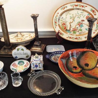 Sale Photo Thumbnail #89: INDIAN TREE PLATTER AND LARGE MEXICAN MID CENTURY FRUIT BOWL